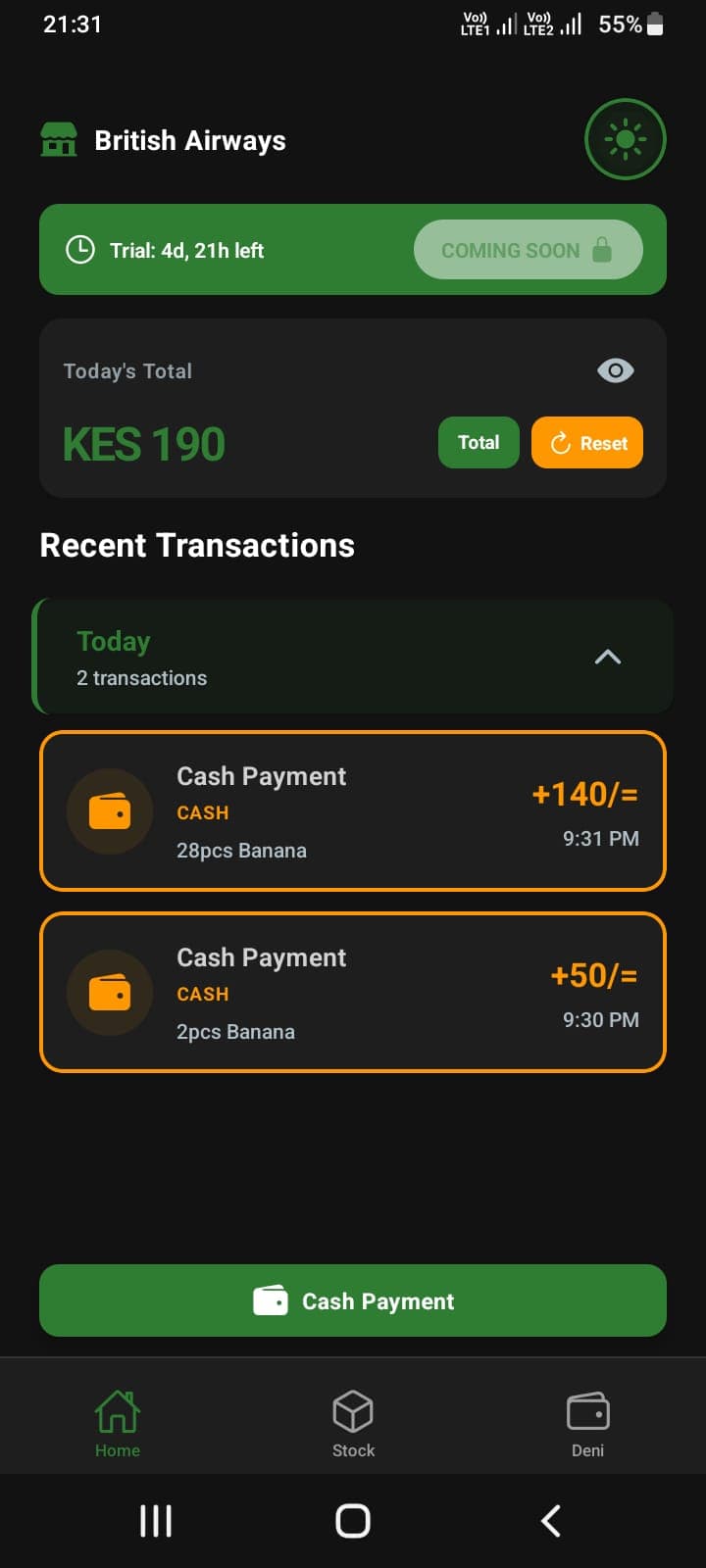 Confirmed - An inventory management system that helps small and medium enterprises track their stock in real-time as sales occur. built by Simon Juma