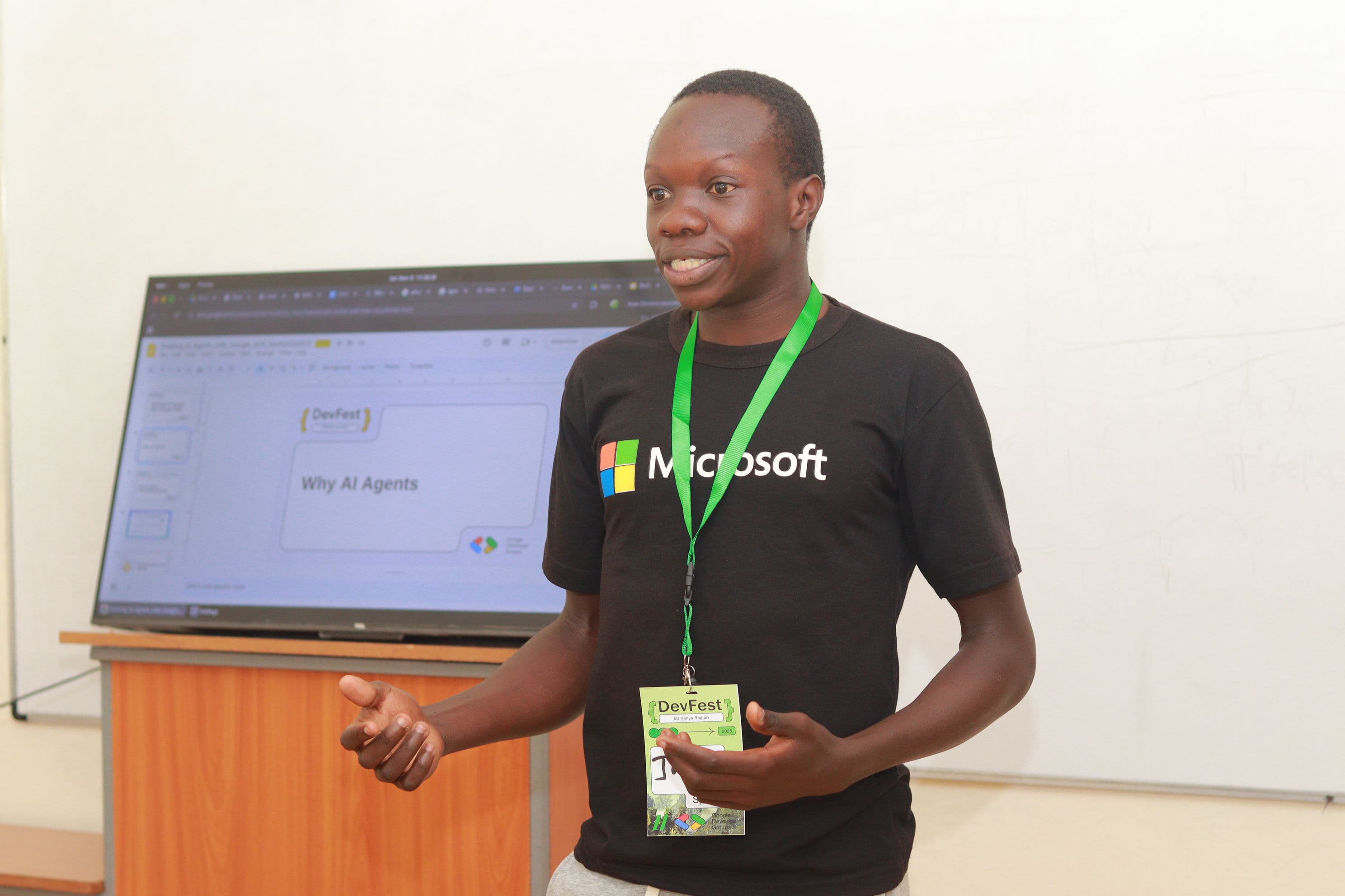 Simon Juma at tech event