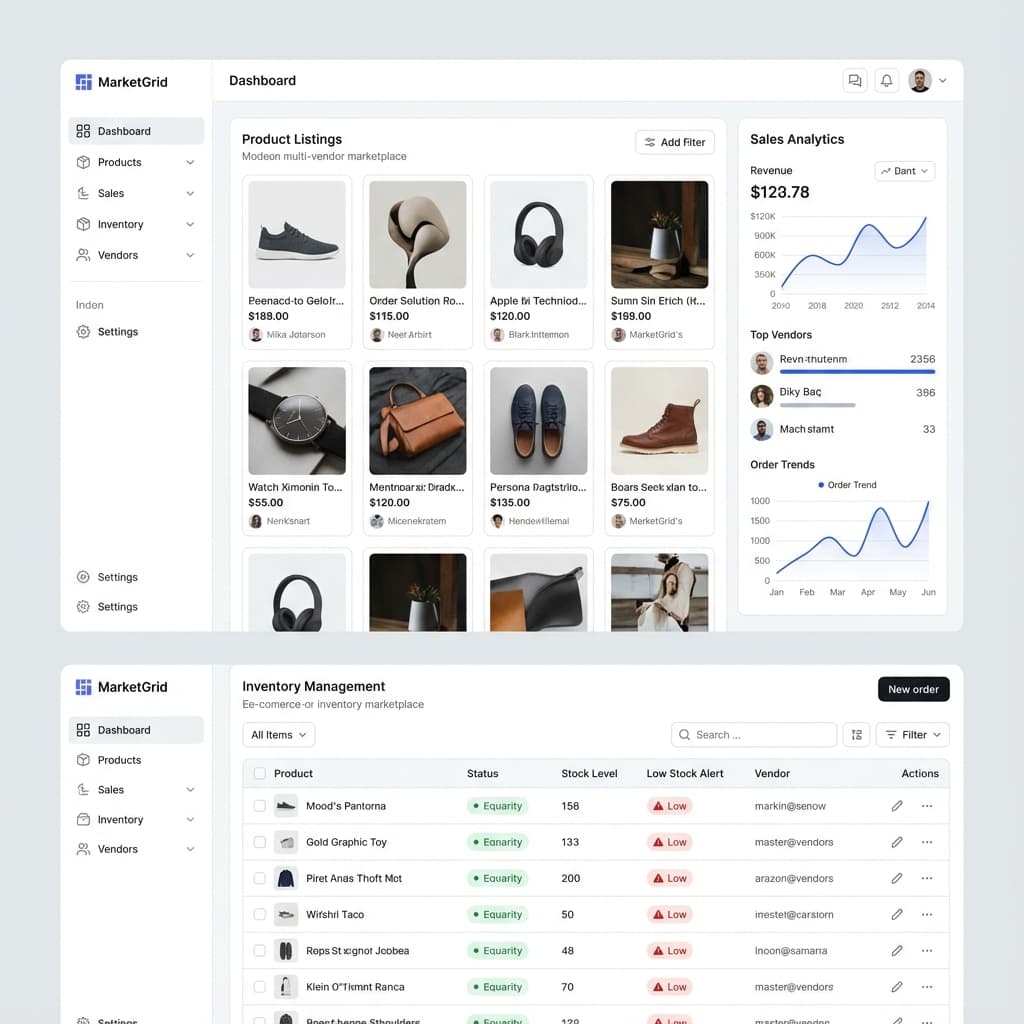 E-Commerce Marketplace - A cloud-based multi-vendor marketplace platform where sellers can list products, manage inventory, and handle orders. built by Simon Juma